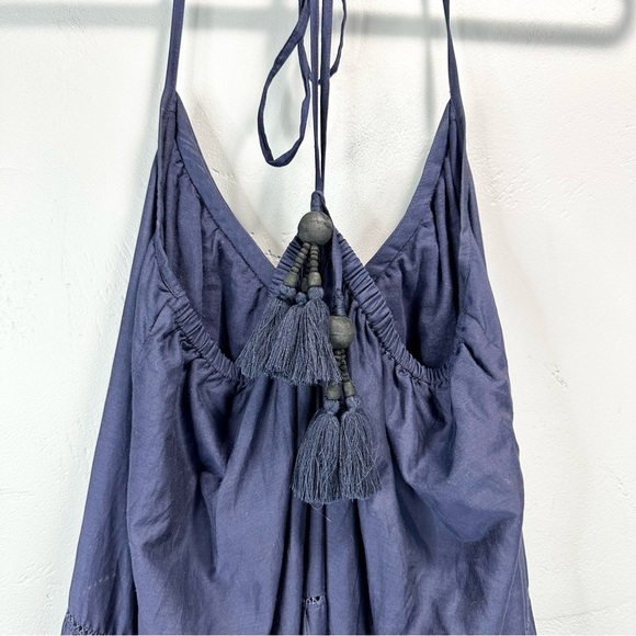 Tryb Tula A-Line High-Low Midi Dress, Dune Lace Embroidery - Picture 7 of 8